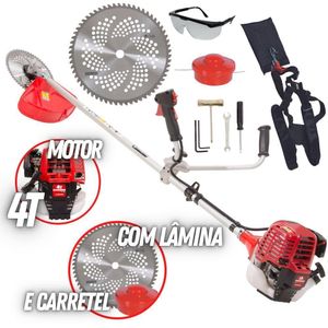 Roçadeira Kw330l4 Kawashima Profissional à Gasolina 4t 34cc