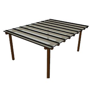 Kit Policarbonato Cristal 4mm 4,00m X 3,00m - Perfis Naturais