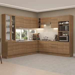 Armário De Cozinha Completa 549cm Rustic Stella Madesa 01 Rustic