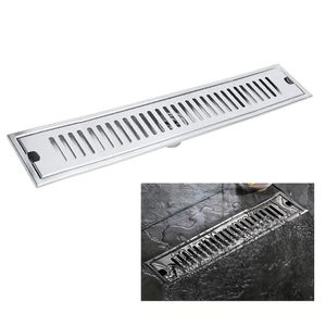 Ralo Linear 40cm Inox Banheiro Area Externa Anti Odor Anti Inseto Lavabo Piscina Quintal Higienico Resistente