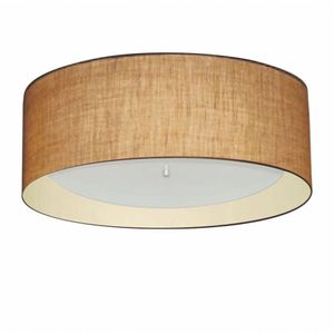 Plafon Para Sala Cilíndrico Cúpula Palha Bege