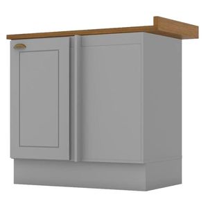 Balcao Canto Reto Com Tampo 84cm Americana Henn
