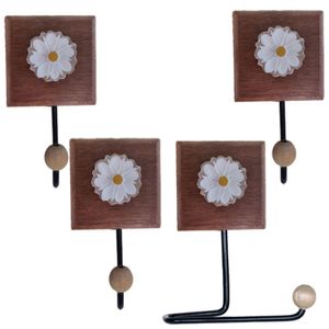 Kit Acessórios Banheiro 3 Toalheiros 1 Porta Papel Higiênico Cor Branco