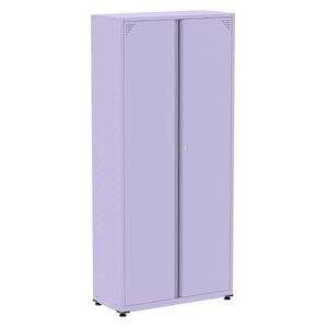 Armário Alto 2 Portas Pandin 90 Cm (largura) Inmetro Estrutura E Portas Aço Lilás C- Chave