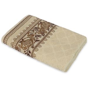 Jogo Toalhas De Banho Fio Penteado 2 Peças Jacquard - Nice - Palha