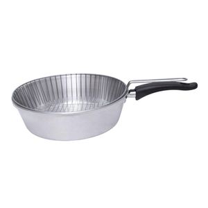 Frigideira Fritadeira De Aluminío Grosso Com Cesto N24 Docesar
