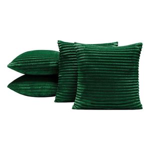 Kit 04 Almofadas Cheias Velvet Bariloche 45cm X 45cm - Esmeralda