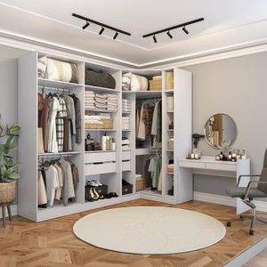 Conjunto Closet Kappesberg Adapt Branco 4 Peças 263cmx235cm