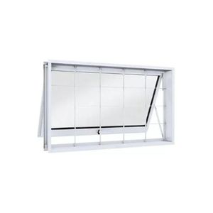 Vitrô Maxim-ar Em Aço Com Grade Quadriculada 60x80 R120 Evidence - Branco