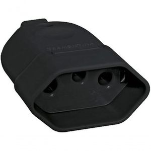 Plugue Fêmea 2p+t 20a 250v Preto - Tramontina