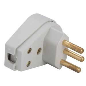Plugue Angular 2p+t 250 V 10 A Tramontina Cinza Tramontina