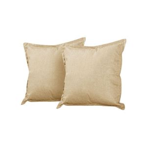 Kit 2 Almofadas Decorativas Bali Linho Dourado - Dourado