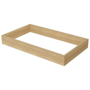 Fechamento De Cozinha Modulado Kit De Rodapé Multilinha 80x47x10cm Nature - Nesher