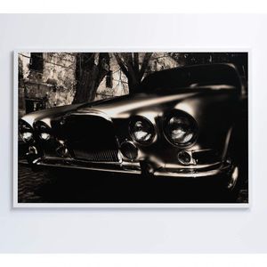 Quadro Carro Clássico 120x80 Cm Adesivo Fotográfico