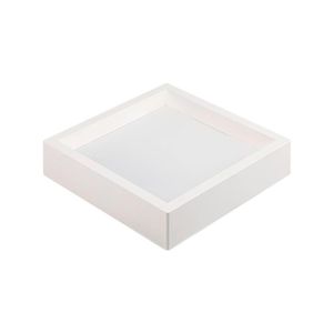 Painel De Led Nordecor Quadrado Kais De Sobrepor Recuado 24w Bivolt Branco 4000k Luz Neutra 4250
