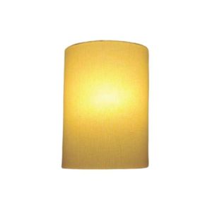 Arandela Meia Cana Retro Tecido 25/18x10 Algodão Crú Bivolt