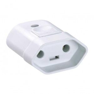 Plug 2p 20a Pad 180º Femea Branca Tramontina