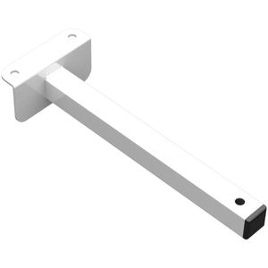 Suporte Refletor Fachada Banner Braço 20 Cm - Branco