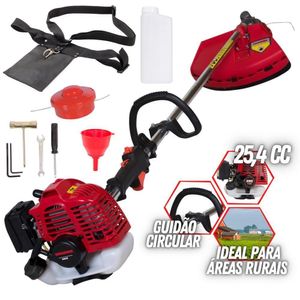 Roçadeira Potente E Leve Kawashima Kw26t 26cc à Gasolina 2t