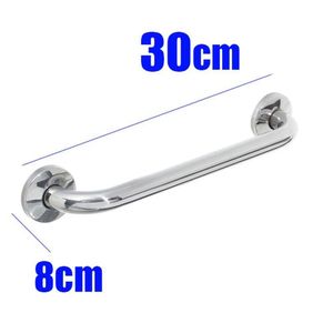 Alça De Apoio Banheiro Inox Barra 30Cm Idoso 2 Unidades