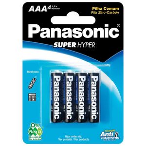 Pilha Comum Aaa Com 4 R03Ual/4B400