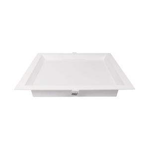 Painel De Led Nordecor Quadrado Kais De Embutir Recuado 24w Bivolt Branco 6500k Luz Branca 4196