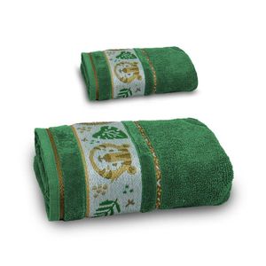 Jogo De Toalha De Banho Infantil 2 Peças Soft Kids Com Lavabo Appel Verde - Selva