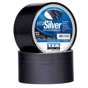 Fita Silver Tekbond 48mmx5m Preto