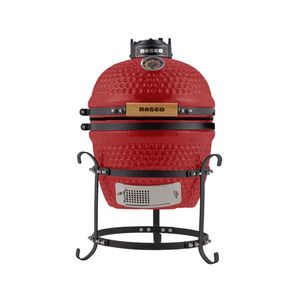 Churrasqueira Kamado Mini Da Rasco Vermelho Com Grelha Em Aço Inox E Suporte. Ideal P/ Até 3 Pessoas Vermelho