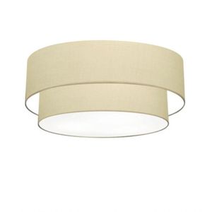 Plafon Duplo Cilíndrico Md-3065 80x70cm Bivolt Algodão Crú