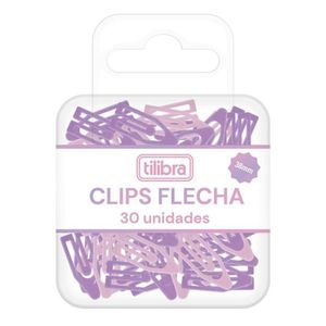 Clips Flecha Rosa E Lilás Tilibra - 30und