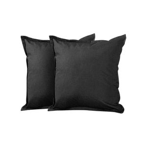 Kit 2 Almofadas Decorativas Bali Linho Marrom Escuro - Marrom