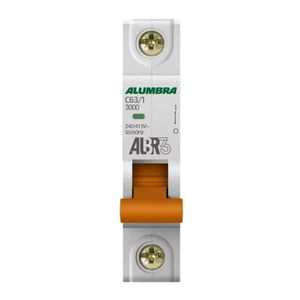 Disjuntor Din Unipolar Alumbra C63/1 - 63a