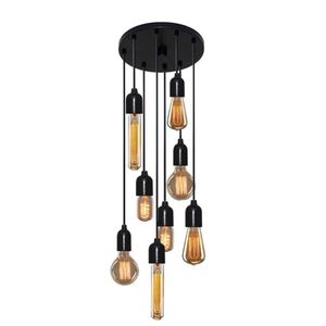 Lustre Luminária Retro Md-4162 8 Suporte para Lâmpada Bivolt