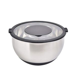 Kit 5 Peças Bowl E Ralador Em Aço Inox Kenya