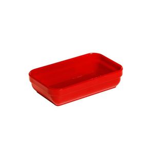 Travessa Cheff Retangular 250ml Vermelha Em Polipropileno Linha Tropical Vem