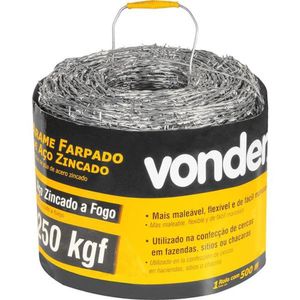 Arame Farpado 250kgf 500 Metros Vonder