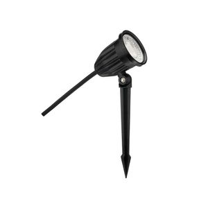 Espeto Para Jardim Save Energy Led 5w Bivolt Preto 2700k Luz Amarela
