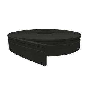 Rodapé Eva Autocolante 7cm Altura Rp16 Preto Metro
