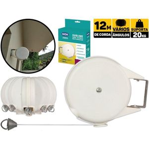 Varal Retrátil Com Corda Multiangular De 12m Mor 006056 006056