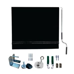 Toldo Cortina Preto - 2,70m X 2,30m - Kit Completo