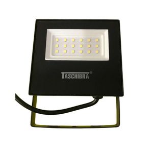 Kit 6 Refletores Taschibra Led Tr Slim 20w 6500k Preto Bivolt