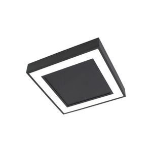 Plafon Newline Fit Edge Pl0121 17w 23cm Bivolt Preto 3000k Luz Amarela