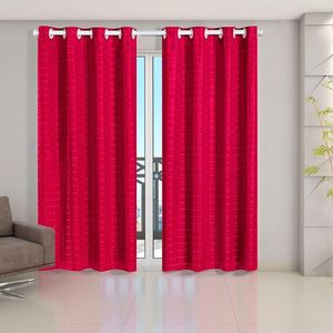 Cortina Blackout Pvc Com Tecido Voil Xadrez 2,80 M X 2,30 M - Pink.