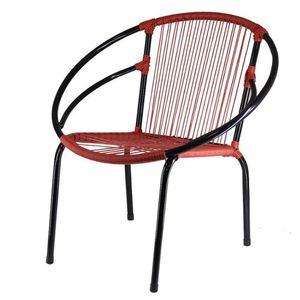 Kit 3 Cadeiras Eclipse Fibra Aço Acesse Móveis Vermelho
