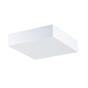 Luminária Plafon De Sobrepor Quadrado Acrílico 20x20 + Bulbo A60 11w Bq