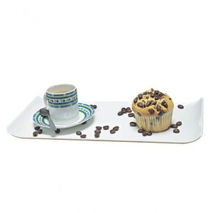 Bandeja Coffee Retangular 15x30 Preta Em Polipropileno Linha Tropical Vem