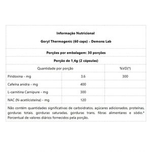 Goryl Thermogenic (60 Caps) - Padrão: único