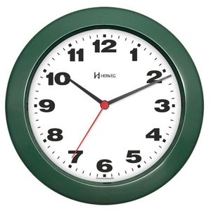 Relógio De Parede 21cm Plástico 6103 Herweg Verde