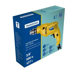 Furadeira De Impacto Tramontina 500 W 127 V 3/8 Polegada Com Sistema De Reversão De Rotação